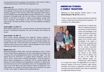 alumni news page from 2018 issue